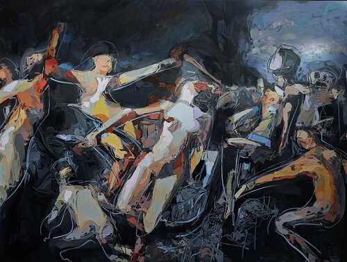 Where thoughts fly van Daniel Bulimar Henciu, Schilderij te koop op Singulart