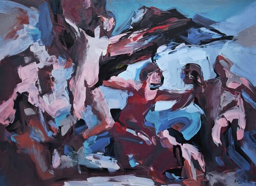 Fall Toward the Ligh von Daniel Bulimar Henciu, Malerei kaufen auf Singulart