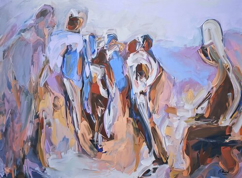 Fragments of Presence di Daniel Bulimar Henciu, Pittura in vendita su Singulart