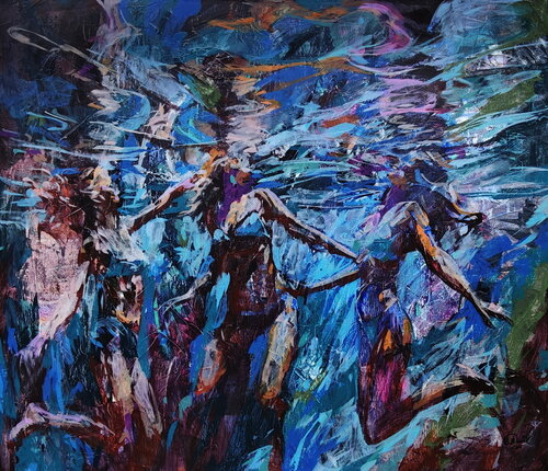 Reflections that pass van Daniel Bulimar Henciu, Schilderij te koop op Singulart