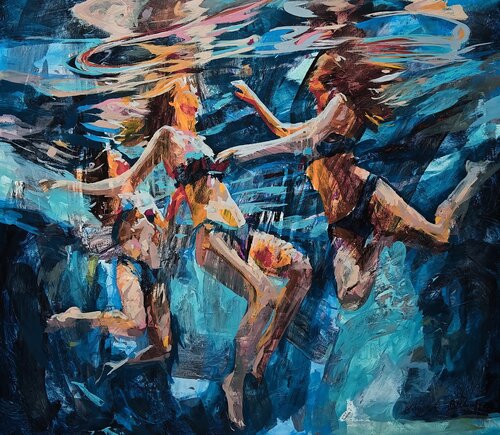 Fragile in water van Daniel Bulimar Henciu, Schilderij te koop op Singulart