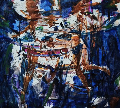 Dissolved Contours van Daniel Bulimar Henciu, Schilderij te koop op Singulart