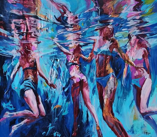 Between two breaths van Daniel Bulimar Henciu, Schilderij te koop op Singulart