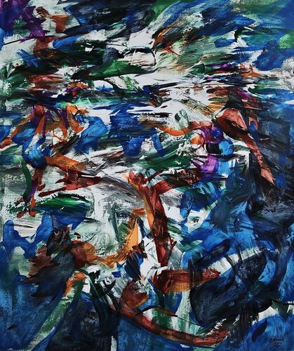 Quiet Wave van Daniel Bulimar Henciu, Schilderij te koop op Singulart