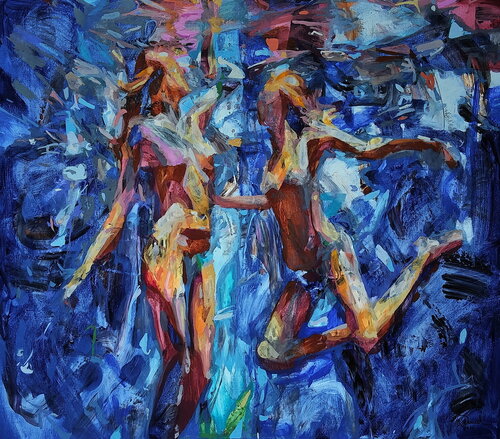 Translucent echoes van Daniel Bulimar Henciu, Schilderij te koop op Singulart