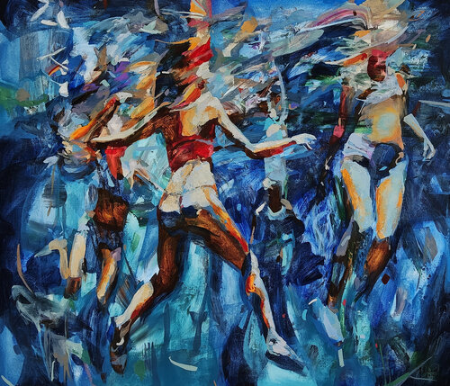 Step into the deep van Daniel Bulimar Henciu, Schilderij te koop op Singulart