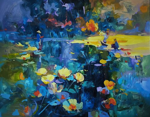 Where the colors of silence are born by Daniel Bulimar Henciu, 회화 for Sale on Singulart