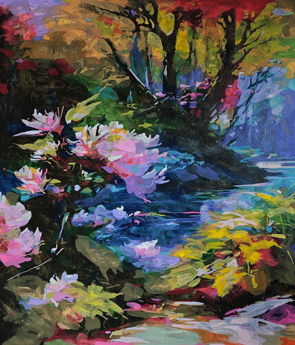 The echo of eternity by Daniel Bulimar Henciu, Painting for Sale on Singulart