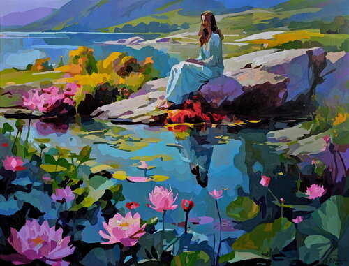 Longing for summer von Daniel Bulimar Henciu, Malerei kaufen auf Singulart