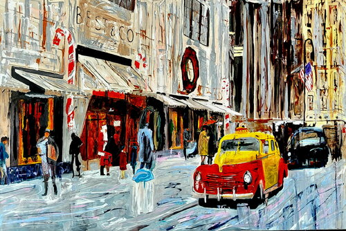 In the city di Daniel Bulimar Henciu, Pittura in vendita su Singulart