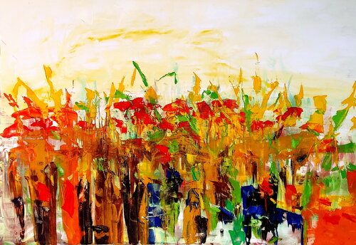 From my garden di Daniel Bulimar Henciu, Pittura in vendita su Singulart