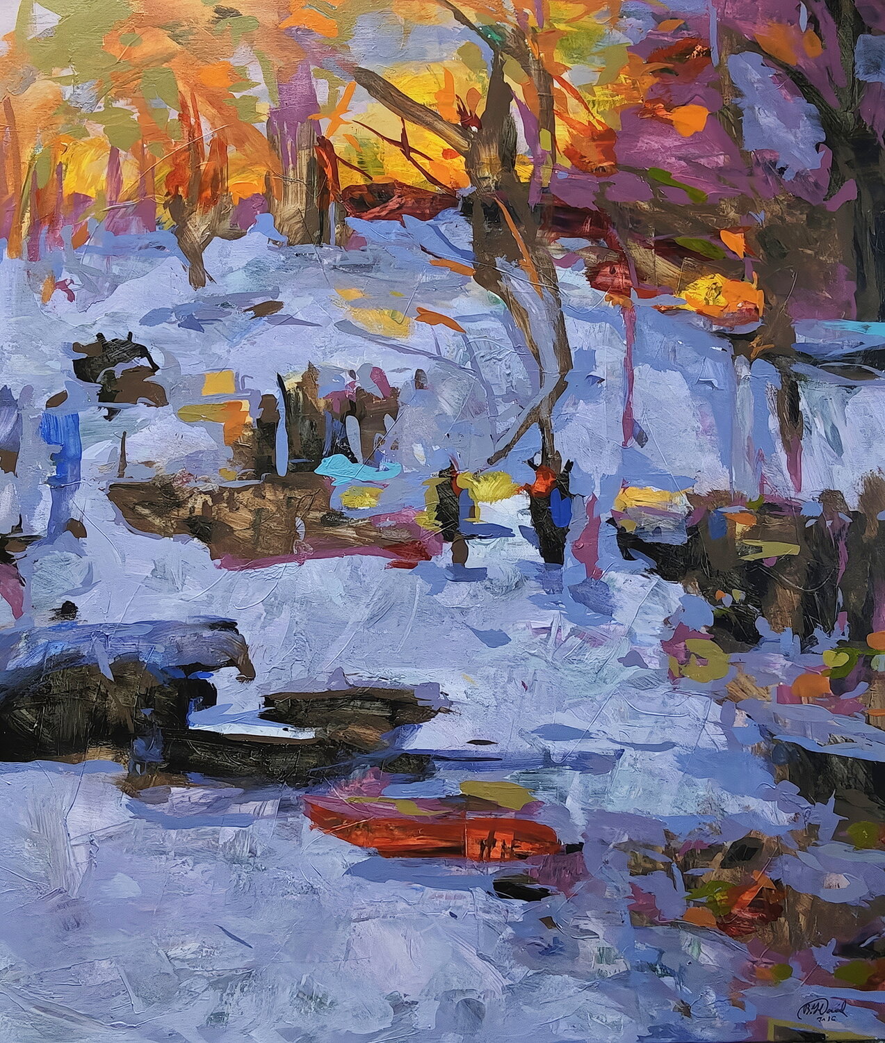 winter landscape Daniel Bulimar Henciu