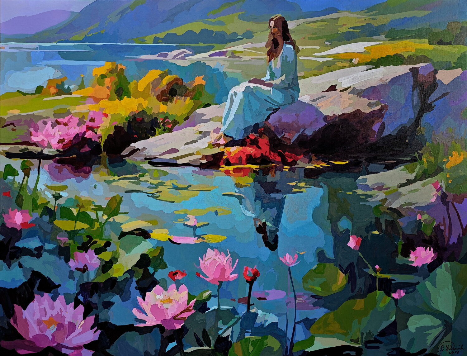 Longing for summer Daniel Bulimar Henciu Originalgemälde zu verkaufen
