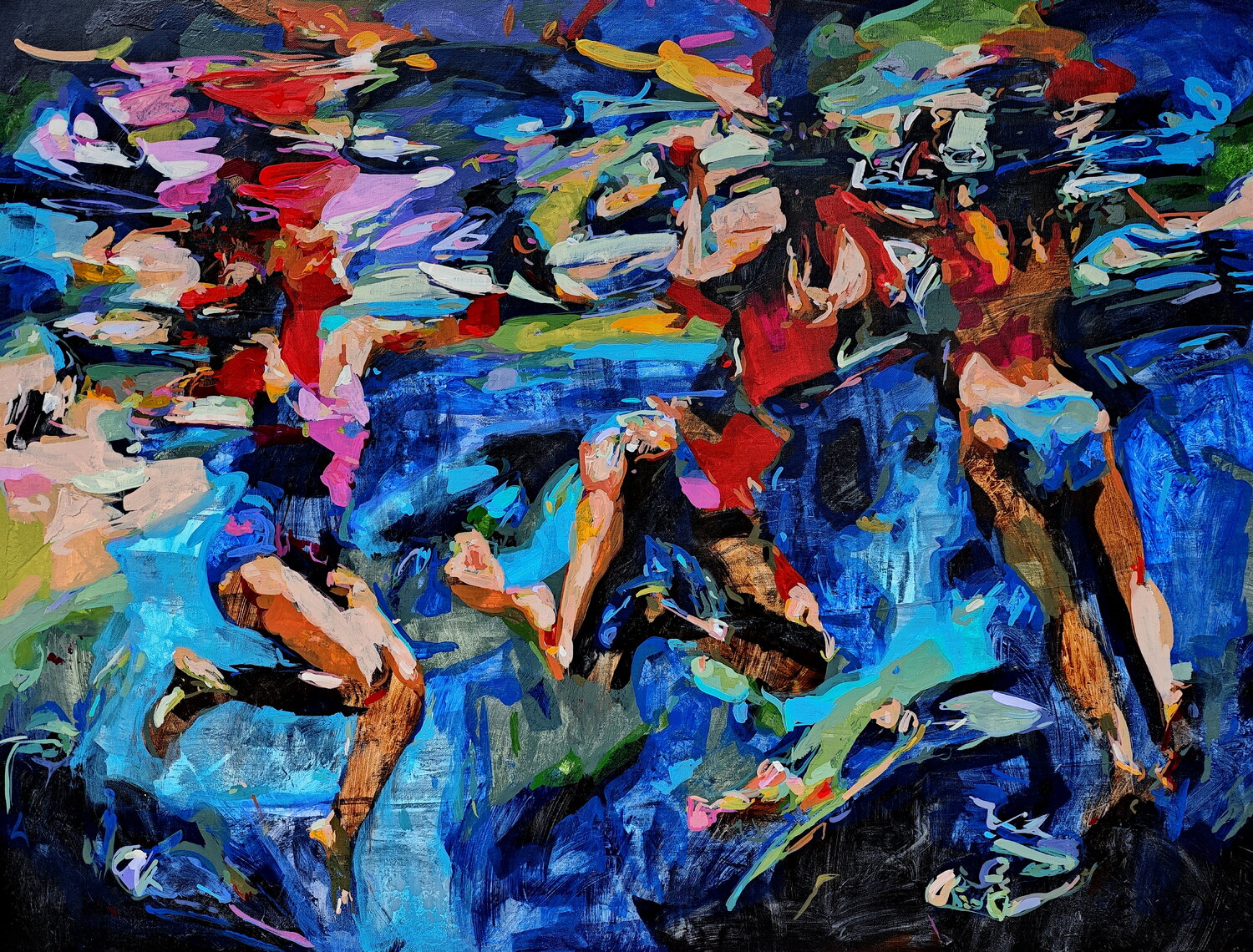 Silence of Movement Daniel Bulimar Henciu Original painting for sale