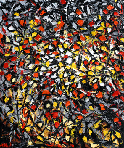 Walk to the Train van Bill Stone, Schilderij te koop op Singulart