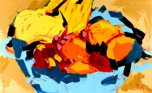 Pink Cherries van Bill Stone, Schilderij te koop op Singulart
