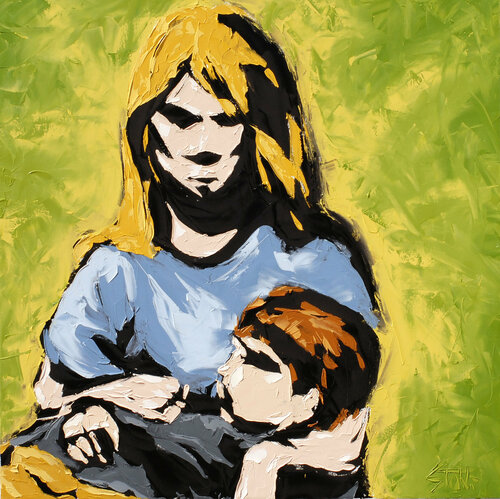 Siblings 1 van Bill Stone, Schilderij te koop op Singulart