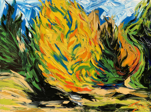 Kevin's Fire by Bill Stone, Painting for Sale on Singulart