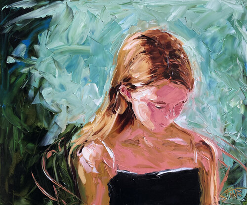 Girl in the Afternoon by Bill Stone, Painting for Sale on Singulart