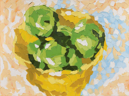 Yellow Bowl van Bill Stone, Schilderij te koop op Singulart