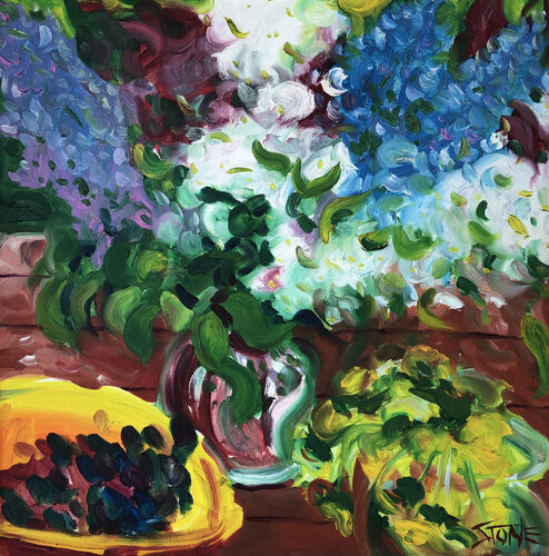 Flowers and Berries van Bill Stone, Schilderij te koop op Singulart