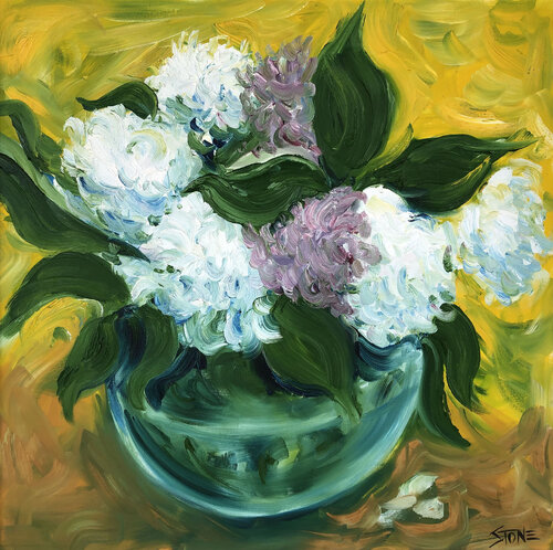 Peonies in a Vase von Bill Stone, Malerei kaufen auf Singulart