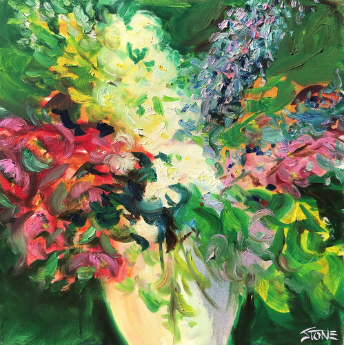 Impression in Pink de Bill Stone, Pintura a la venta en Singulart