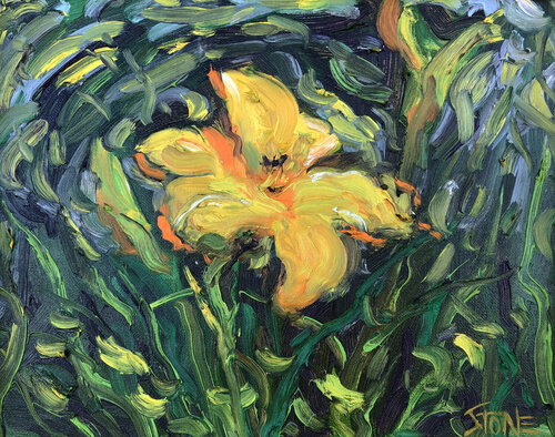 Small Yellow Lily von Bill Stone, Malerei kaufen auf Singulart