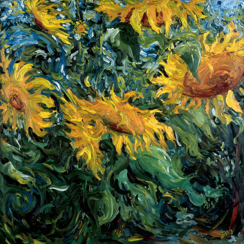 Sunflowers Paulina van Bill Stone, Schilderij te koop op Singulart