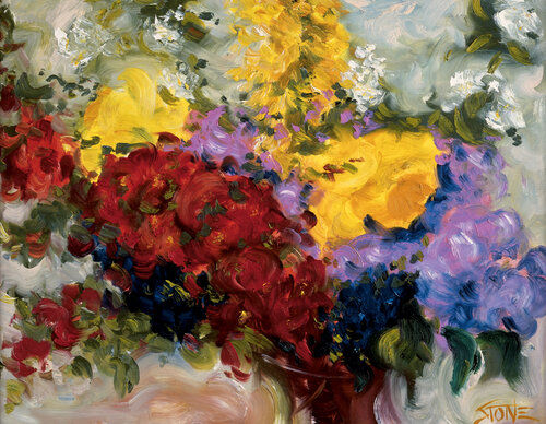Bouquet 1 van Bill Stone, Schilderij te koop op Singulart
