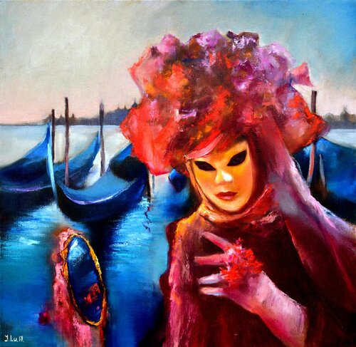 Carnival Night von Elena Lukina, Malerei kaufen auf Singulart