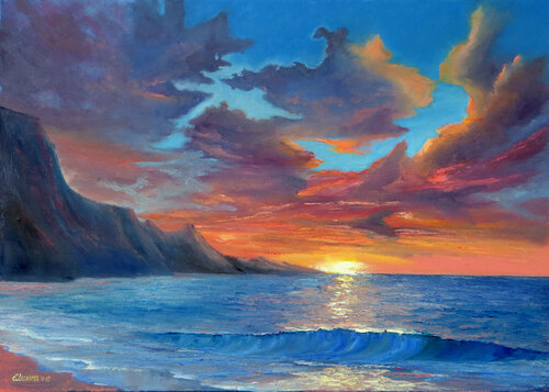 Seascape 52 di Elena Lukina, Pittura in vendita su Singulart