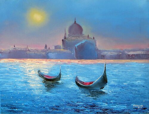 One Thousand and One moon Nights di Elena Lukina, Pittura in vendita su Singulart