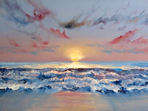 Lilac blues von Elena Lukina, Malerei kaufen auf Singulart