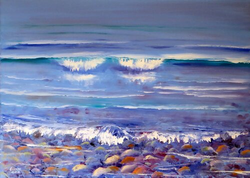 Music of the sea di Elena Lukina, Pittura in vendita su Singulart
