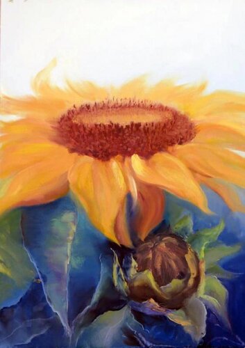 Sunflower von Elena Lukina, Malerei kaufen auf Singulart