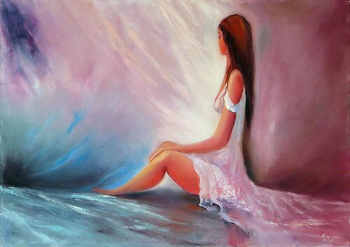 Meeting a New Day di Elena Lukina, Pittura in vendita su Singulart