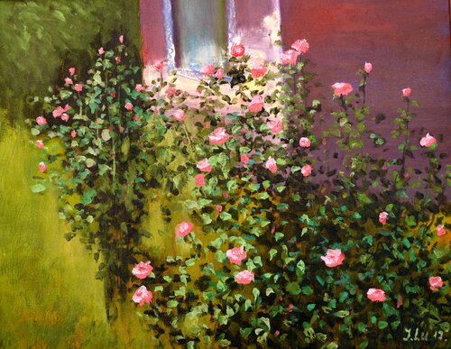 Corner of the garden van Elena Lukina, Schilderij te koop op Singulart