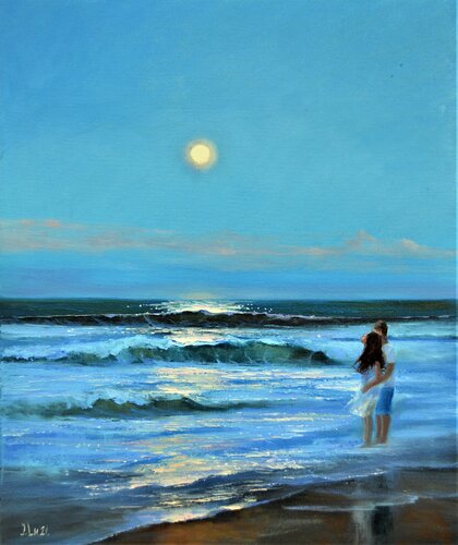 Moonlight von Elena Lukina, Malerei kaufen auf Singulart