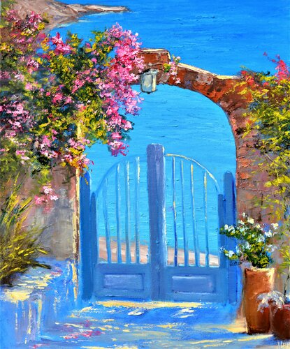 Blooming arch di Elena Lukina, Pittura in vendita su Singulart
