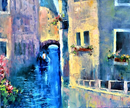 Venice, I miss you by Elena Lukina, Painting for Sale on Singulart