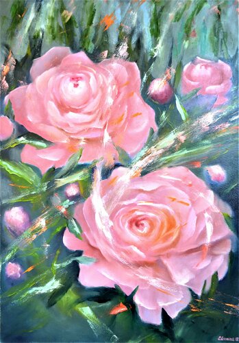 Flower fantasy by Elena Lukina, Painting for Sale on Singulart
