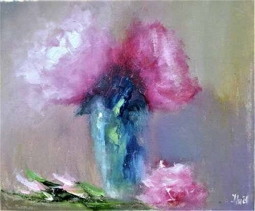 Peony impromptu de Elena Lukina, Pintura a la venta en Singulart