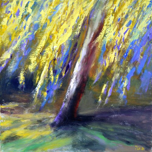 Golden tree di Elena Lukina, Pittura in vendita su Singulart