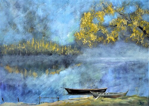 Misty morning von Elena Lukina, Malerei kaufen auf Singulart