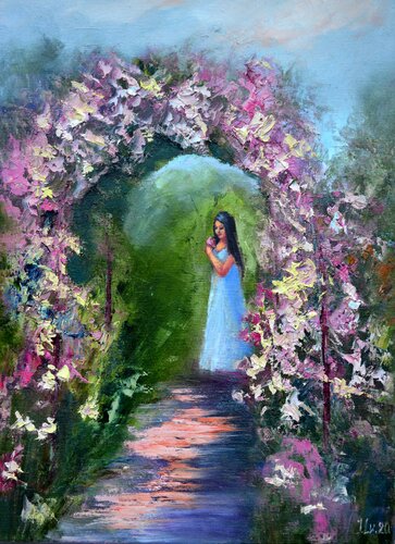 Blooming arch von Elena Lukina, Malerei kaufen auf Singulart