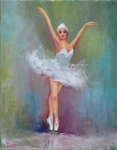 Swan by Elena Lukina, Painting for Sale on Singulart