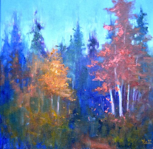 On the fringe of the forest de Elena Lukina, Pintura a la venta en Singulart