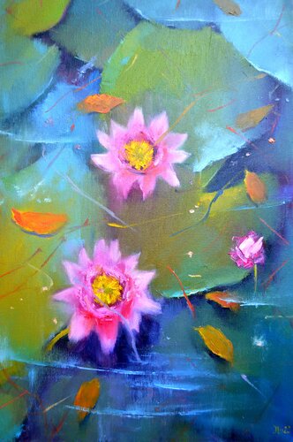 Pond von Elena Lukina, Malerei kaufen auf Singulart