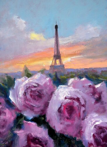 Romance in Paris von Elena Lukina, Malerei kaufen auf Singulart